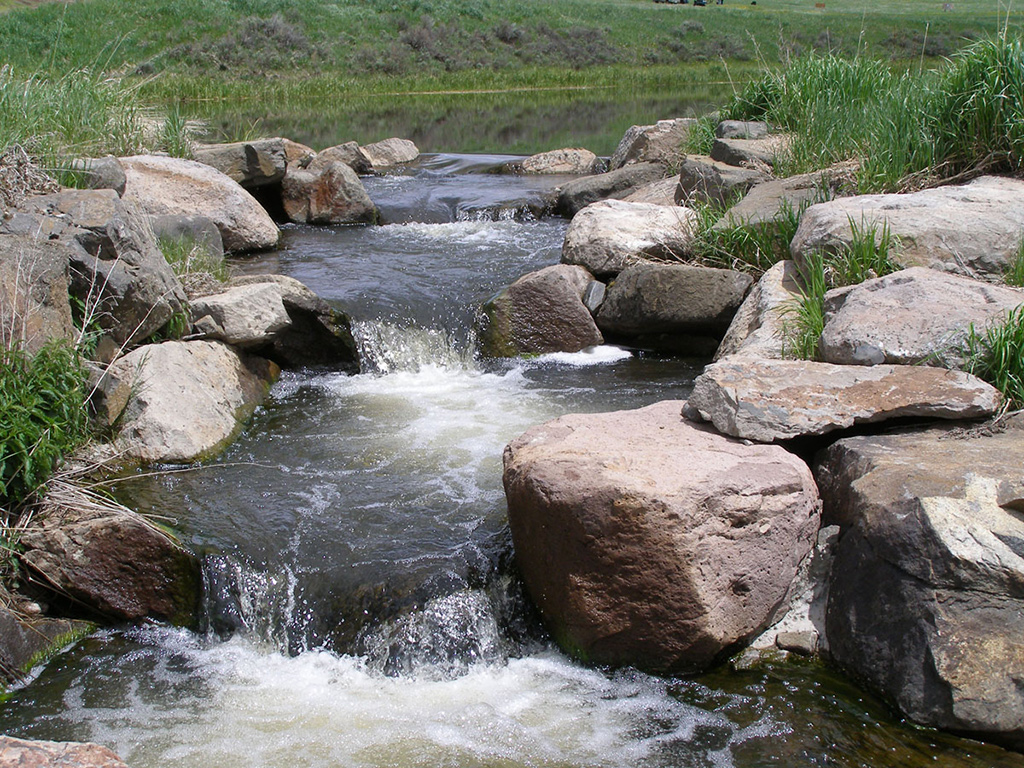 Step-Pool outflow channel below oxbow 